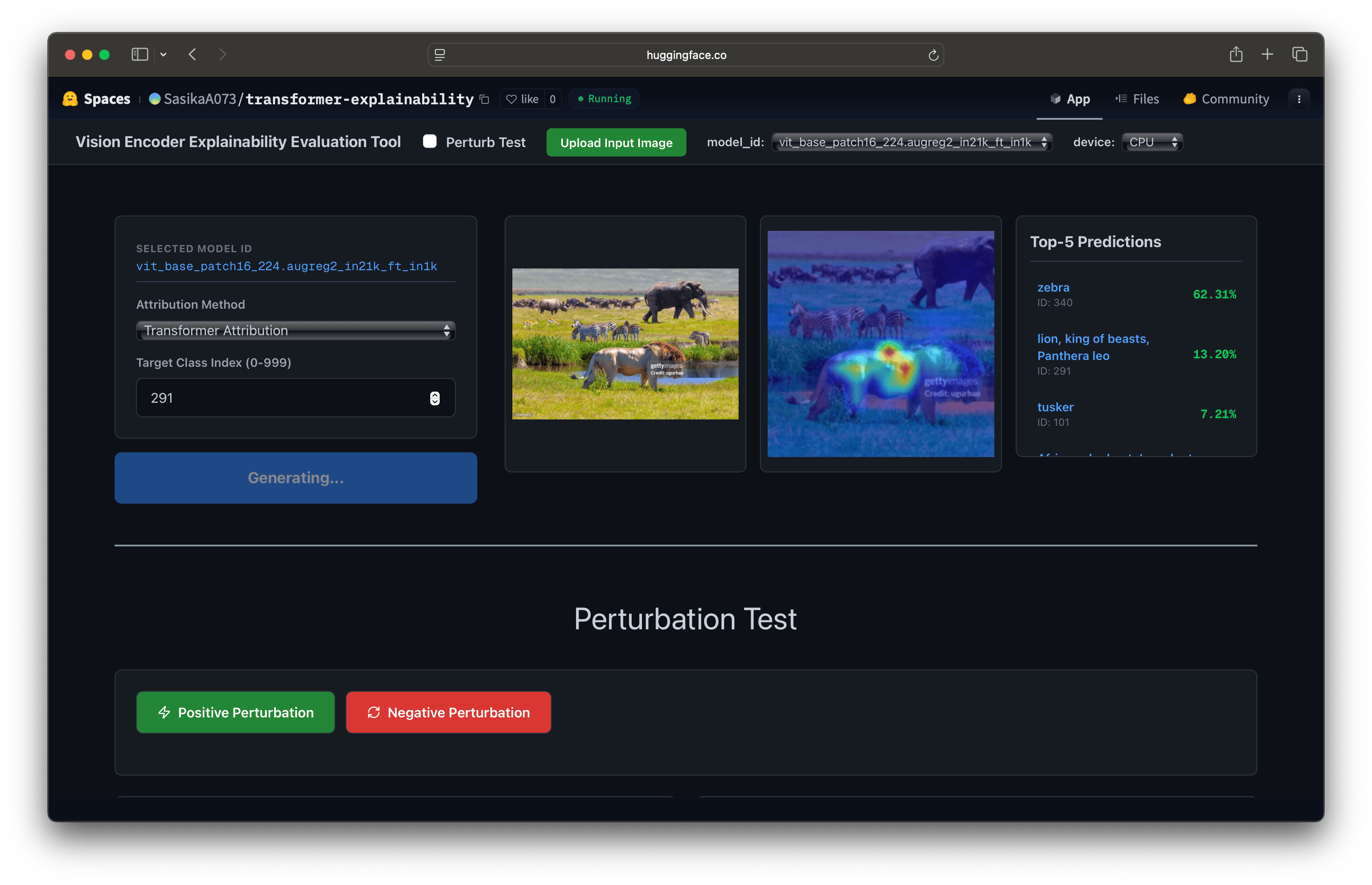 Evaluation Tool for Vision Encoder Explainability Methods Preview